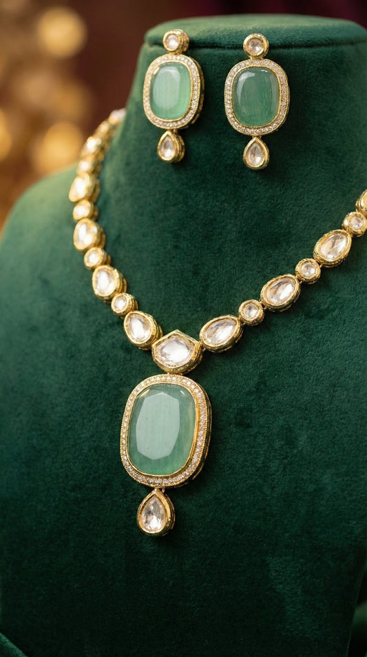 Alternate styling layout profile of Rima Premium Kundan Necklace