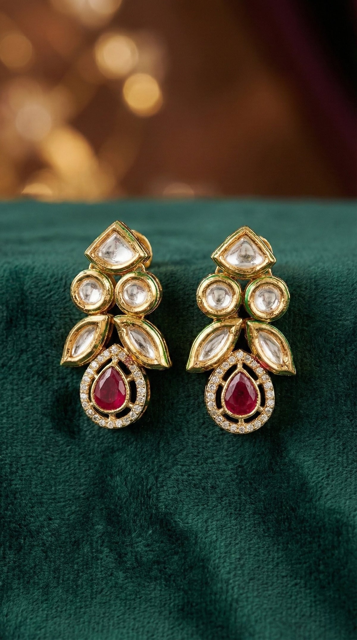 Alternate styling layout profile of Vamika Premium Kundan Necklace