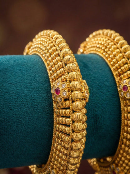 Alternate styling layout profile of Tia Rajwadi Pacheli Bangles (Openable)