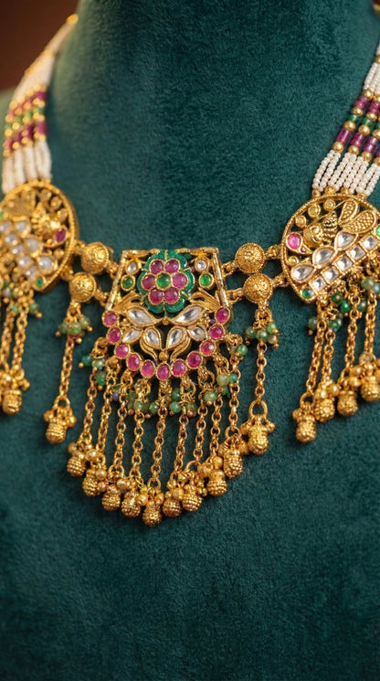 Alternate styling layout profile of Shipra Heritage Necklace Set