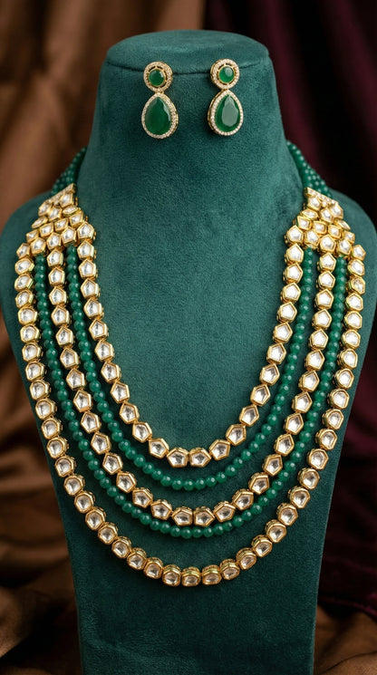 Alternate styling layout profile of Tithi Premium Kundan Necklace
