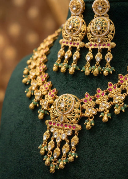 Alternate styling layout profile of Diya Heritage Necklace