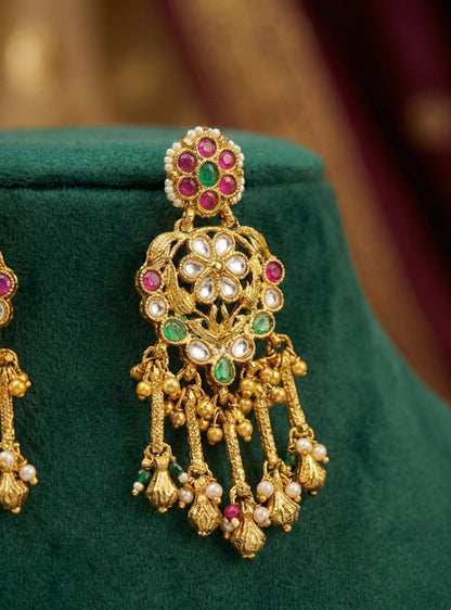 Alternate styling layout profile of Aditi Premium Heritage Necklace
