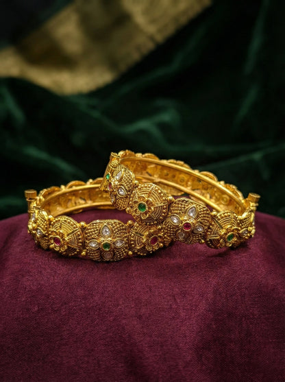 Alternate styling layout profile of Madhu Antique Rajwadi Bangles (Openable)