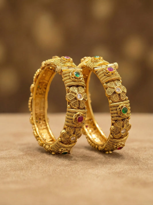 Alternate styling layout profile of Gayatri Premium Rajwadi Bangles (Openable)