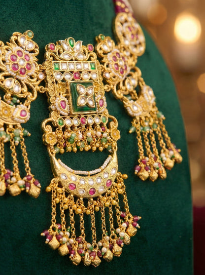 Alternate styling layout profile of Chetna Heritage Necklace Set