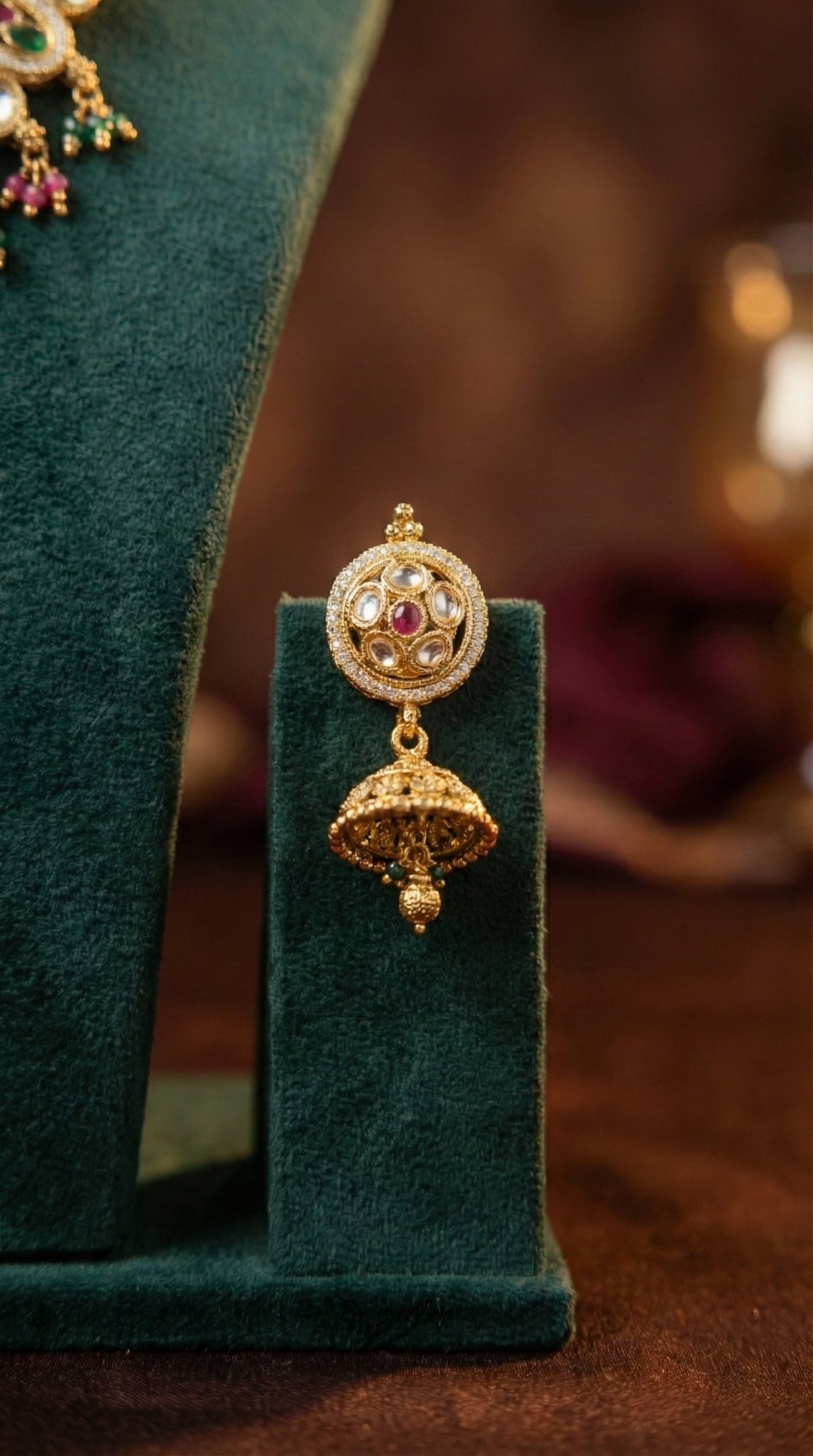 Alternate styling layout profile of Sitara Premium Antique Necklace