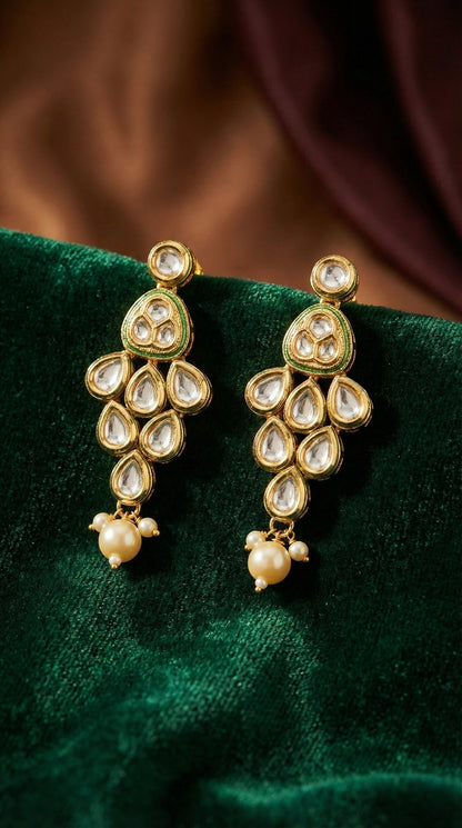 Alternate styling layout profile of Anaya Premium Kundan Necklace