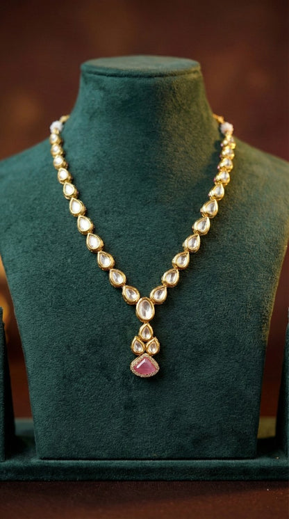Alternate styling layout profile of Siddhi Premium Kundan Necklace