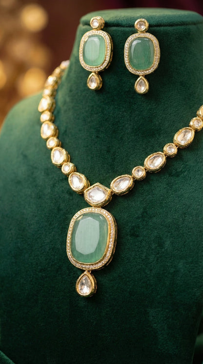 Alternate styling layout profile of Rima Premium Kundan Necklace