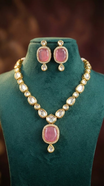 Alternate styling layout profile of Rima Premium Kundan Necklace