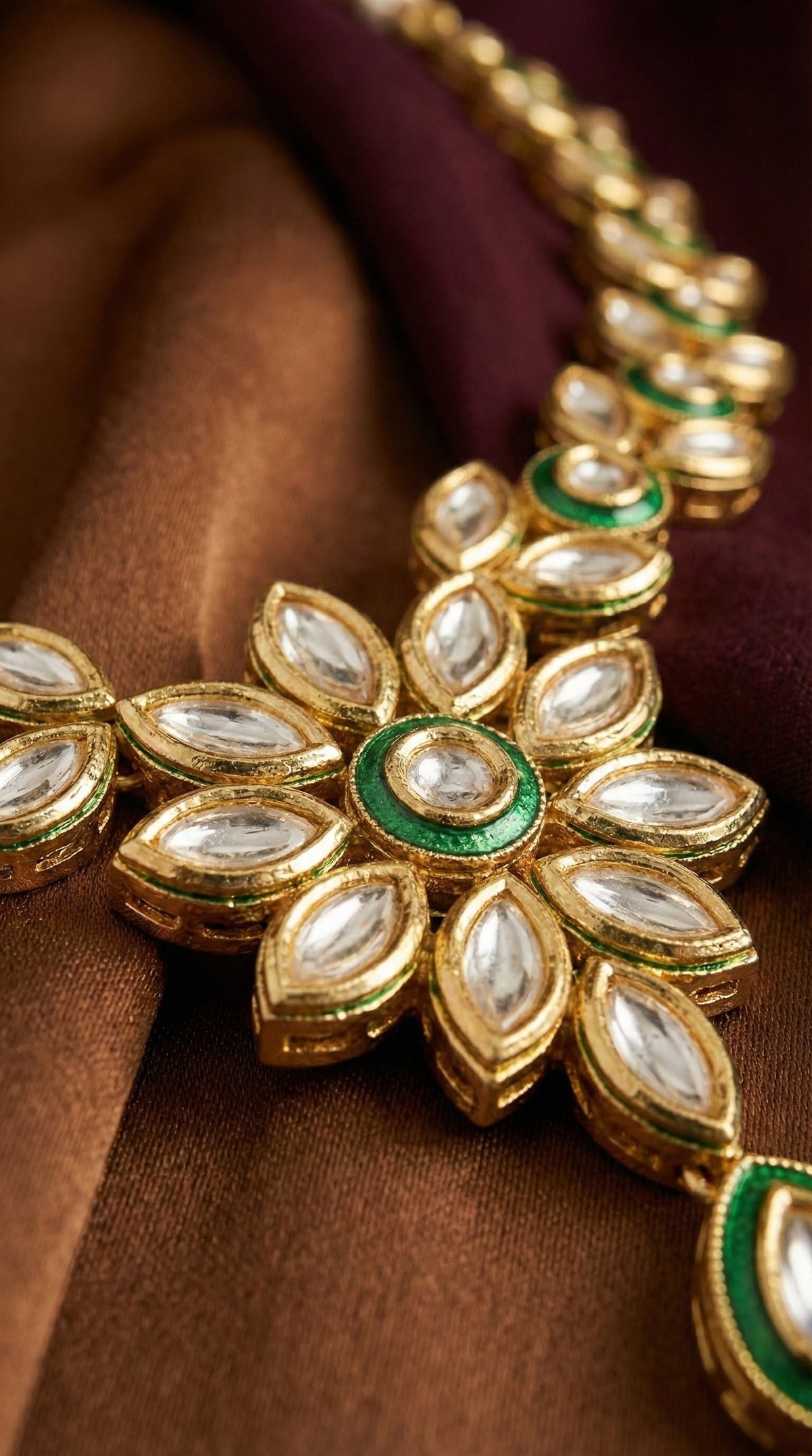 Alternate styling layout profile of Avni Premium Kundan Necklace