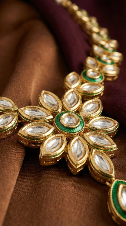 Alternate styling layout profile of Avni Premium Kundan Necklace
