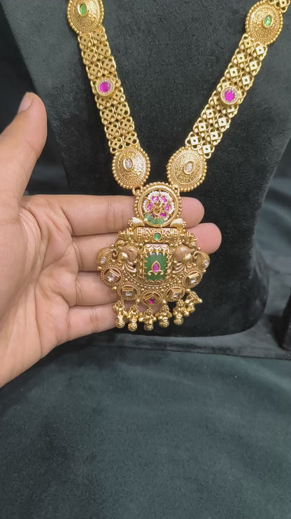 Tanvika Antique Gold Look Longset