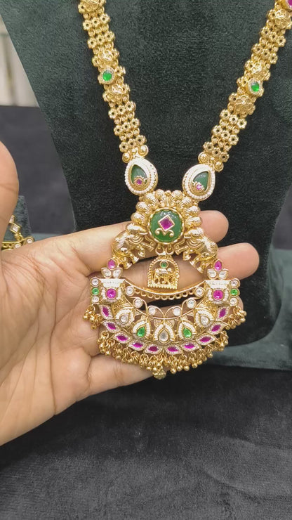 Samriddhi Antique Gold Look Heritage Longset