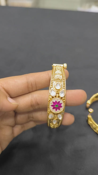 Varsha Rajwadi Swaroski Bangles (Openable)